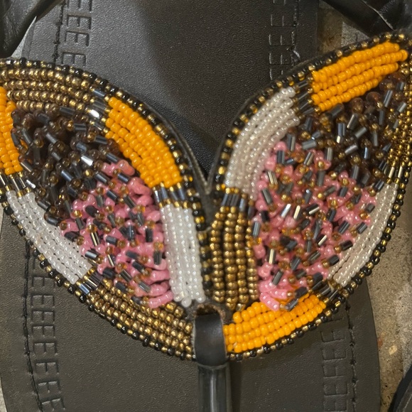 NEW Beaded sandals size 9.5 /41 - Picture 4 of 5